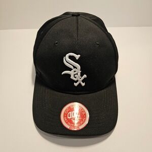 NWT Chicago White Sox Youth Baseball Hat OC Sports Black Team MLB Adjustable Cap